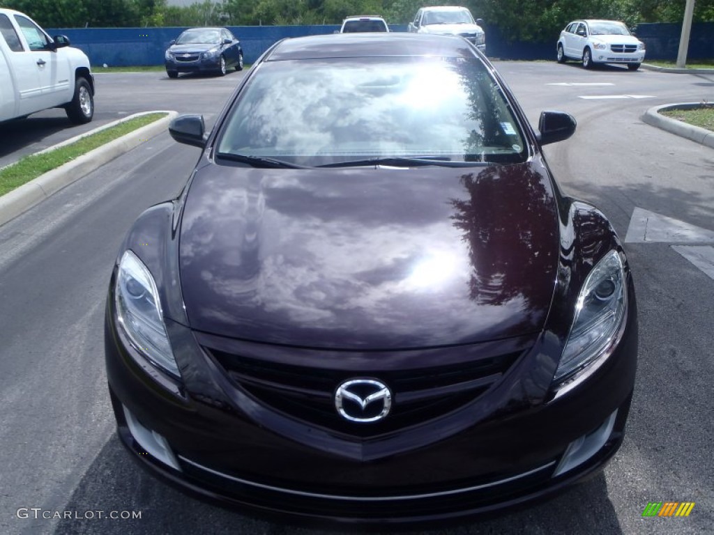 2010 MAZDA6 i Grand Touring Sedan - Black Cherry Metallic / Beige photo #2