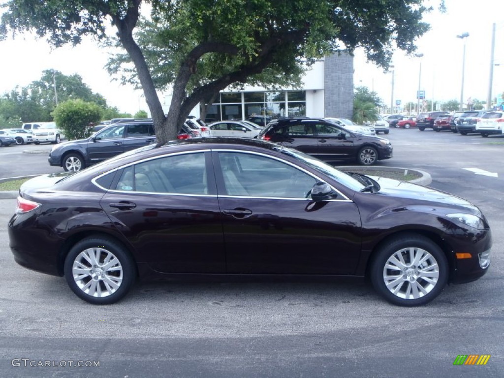 2010 MAZDA6 i Grand Touring Sedan - Black Cherry Metallic / Beige photo #3
