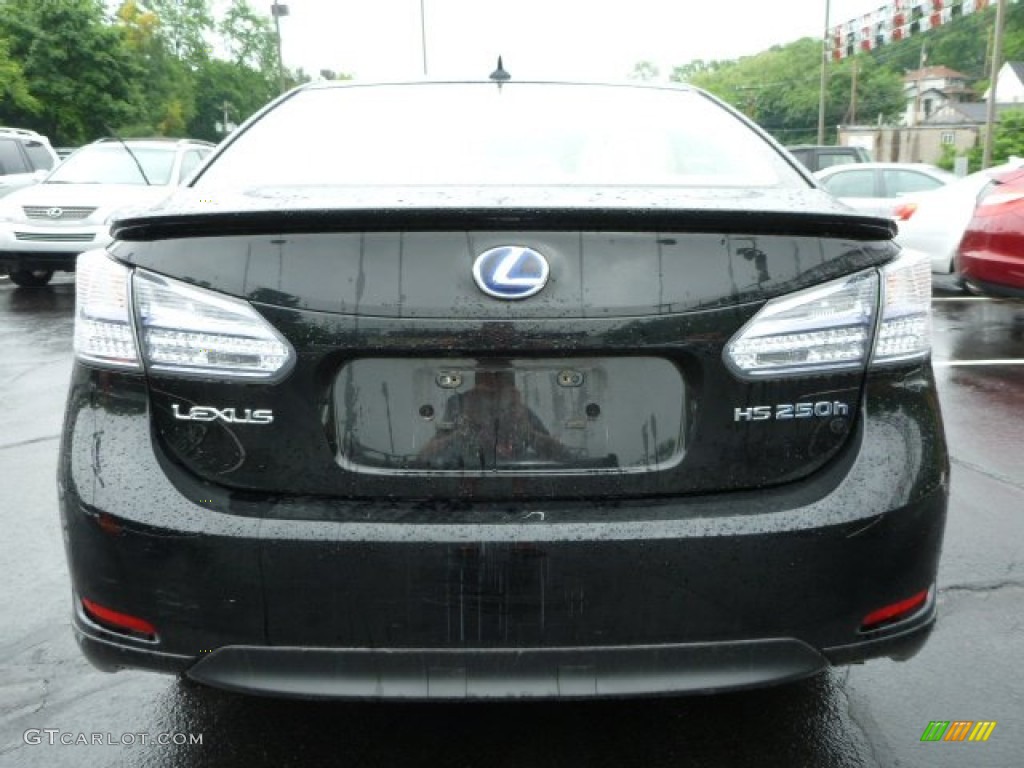2010 HS 250h Hybrid Premium - Obsidian Black / Parchment photo #10