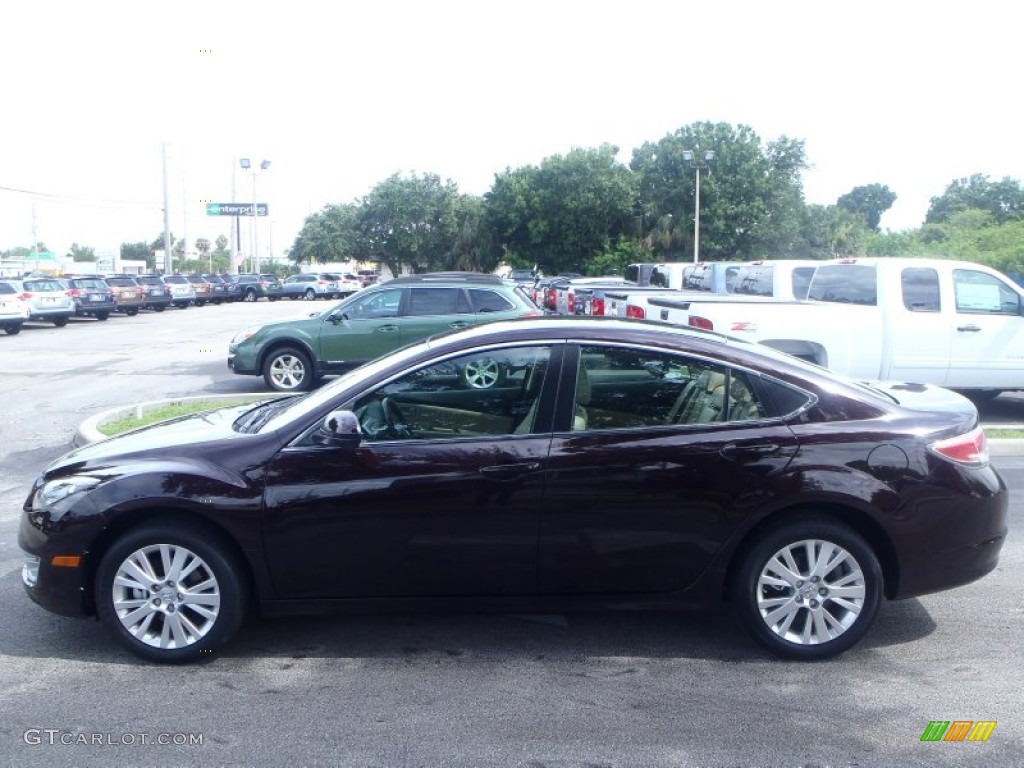 2010 MAZDA6 i Grand Touring Sedan - Black Cherry Metallic / Beige photo #7