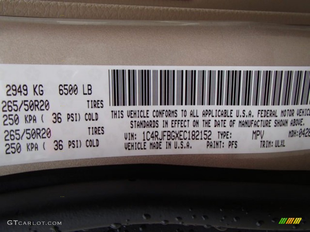 2014 Grand Cherokee Limited 4x4 - Cashmere Pearl / New Zealand Black/Light Frost photo #20