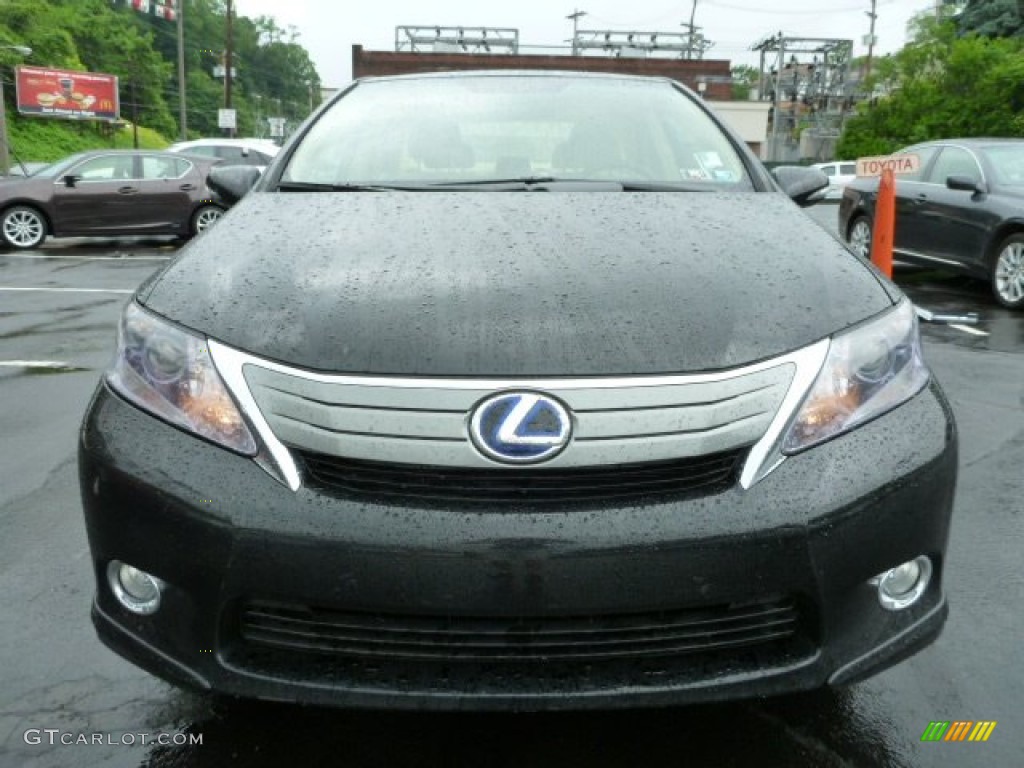 2010 HS 250h Hybrid Premium - Obsidian Black / Parchment photo #13