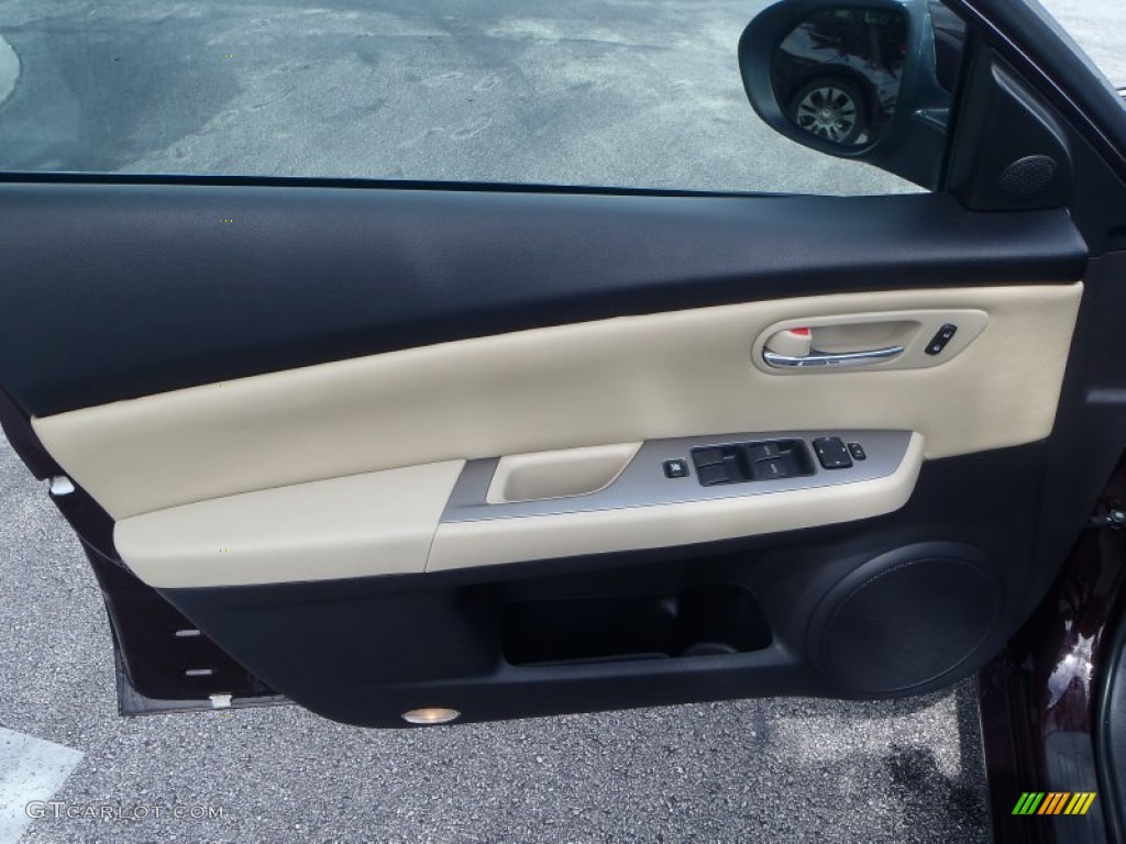 2010 MAZDA6 i Grand Touring Sedan - Black Cherry Metallic / Beige photo #11