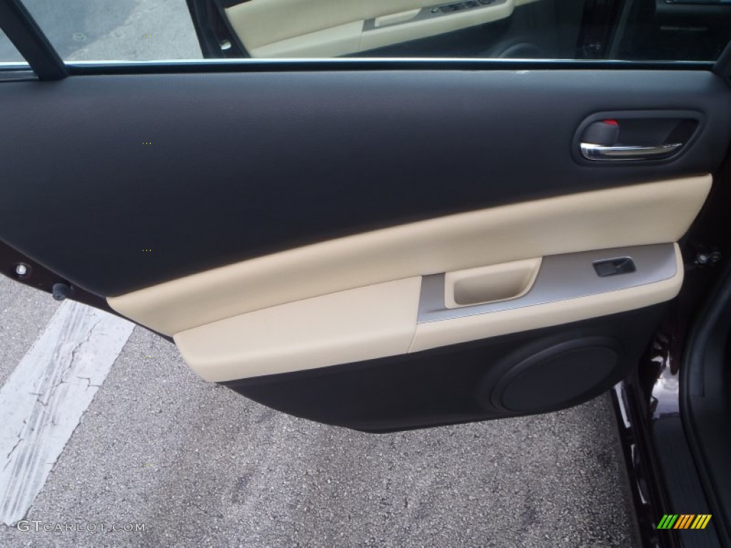 2010 MAZDA6 i Grand Touring Sedan - Black Cherry Metallic / Beige photo #18