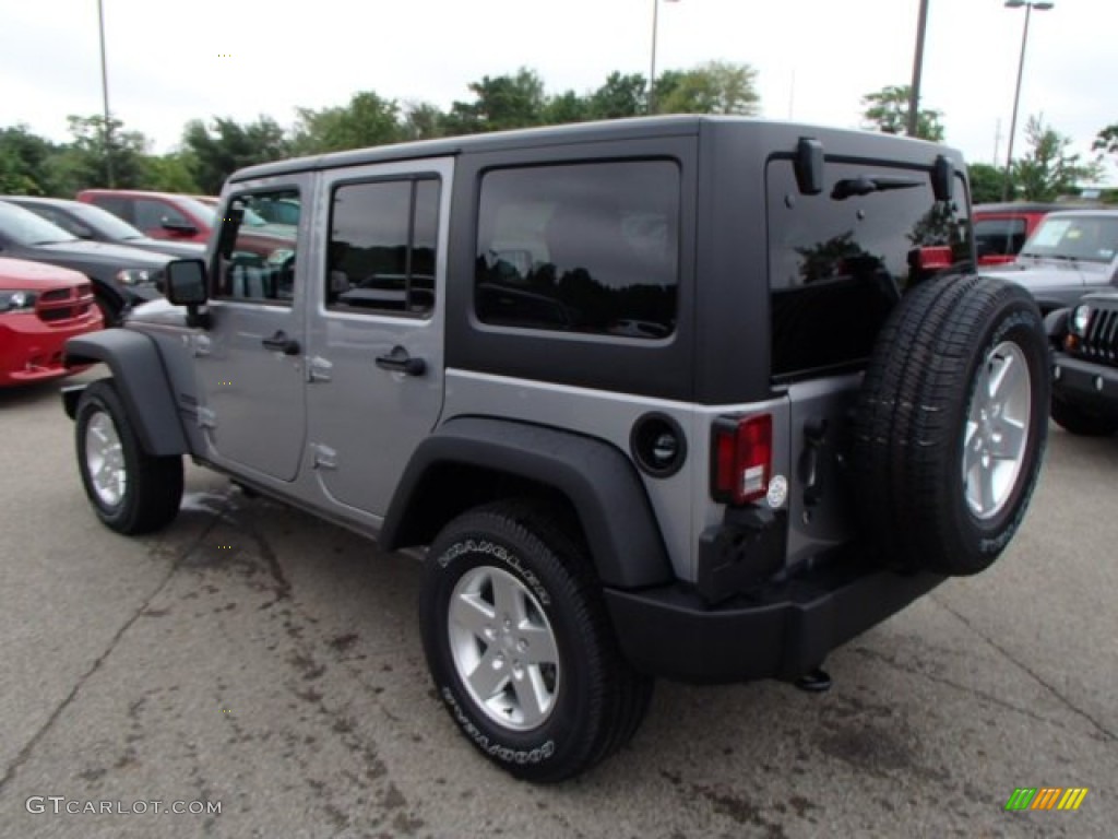 2013 Wrangler Unlimited Sport 4x4 - Billet Silver Metallic / Black photo #8