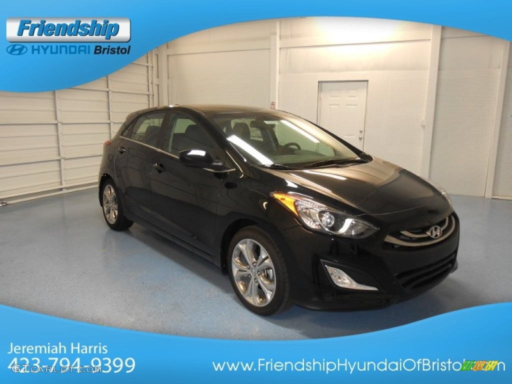 2013 Elantra GT - Black / Black photo #4