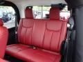 2013 Jeep Wrangler Rubicon 10th Anniversary Edition Red/Black Interior Rear Seat Photo