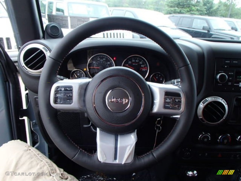 2013 Jeep Wrangler Rubicon 10th Anniversary Edition 4x4 Steering Wheel Photos
