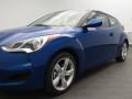 2013 Marathon Blue Hyundai Veloster   photo #2