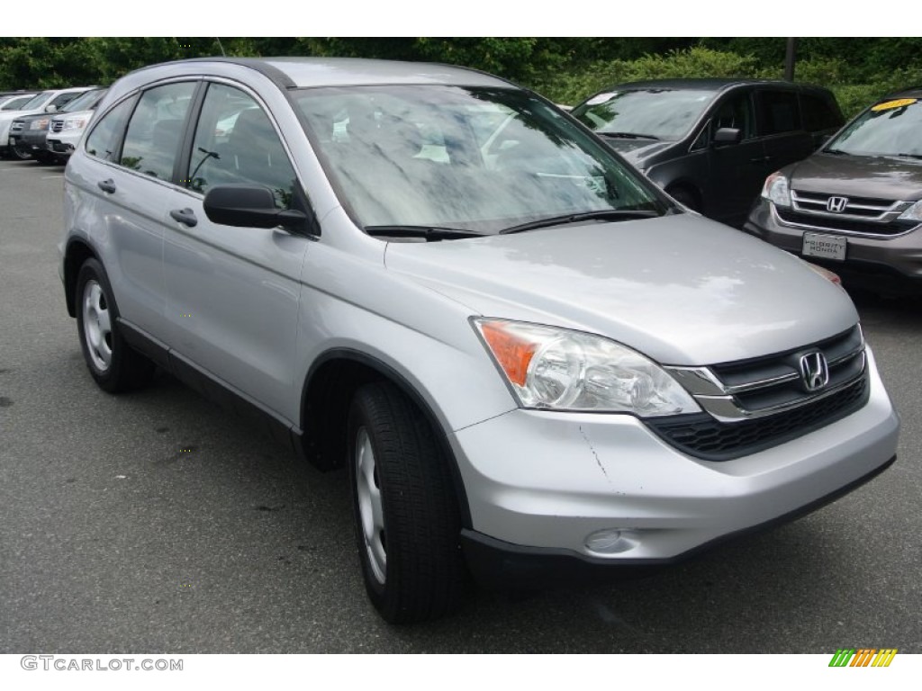 2010 CR-V LX - Alabaster Silver Metallic / Black photo #2