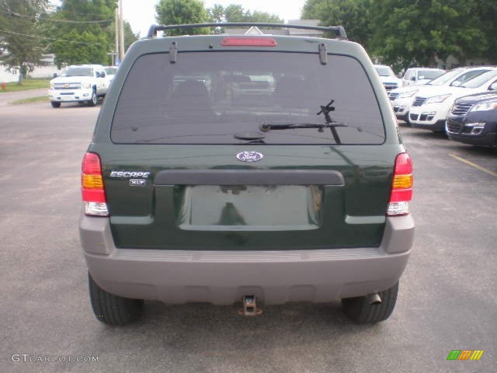 2002 Escape XLT V6 4WD - Dark Highland Green Metallic / Medium Graphite photo #20