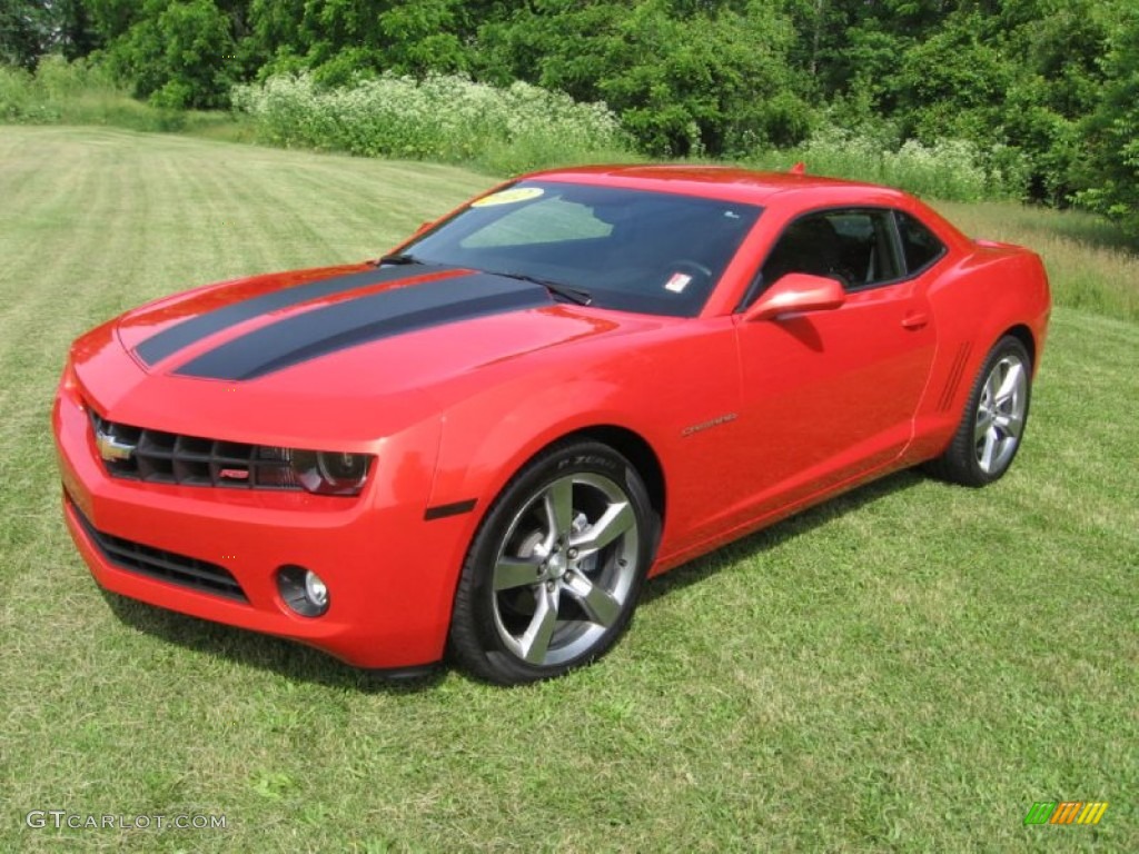 Inferno Orange Metallic 2012 Chevrolet Camaro LT/RS Coupe Exterior Photo #81998006