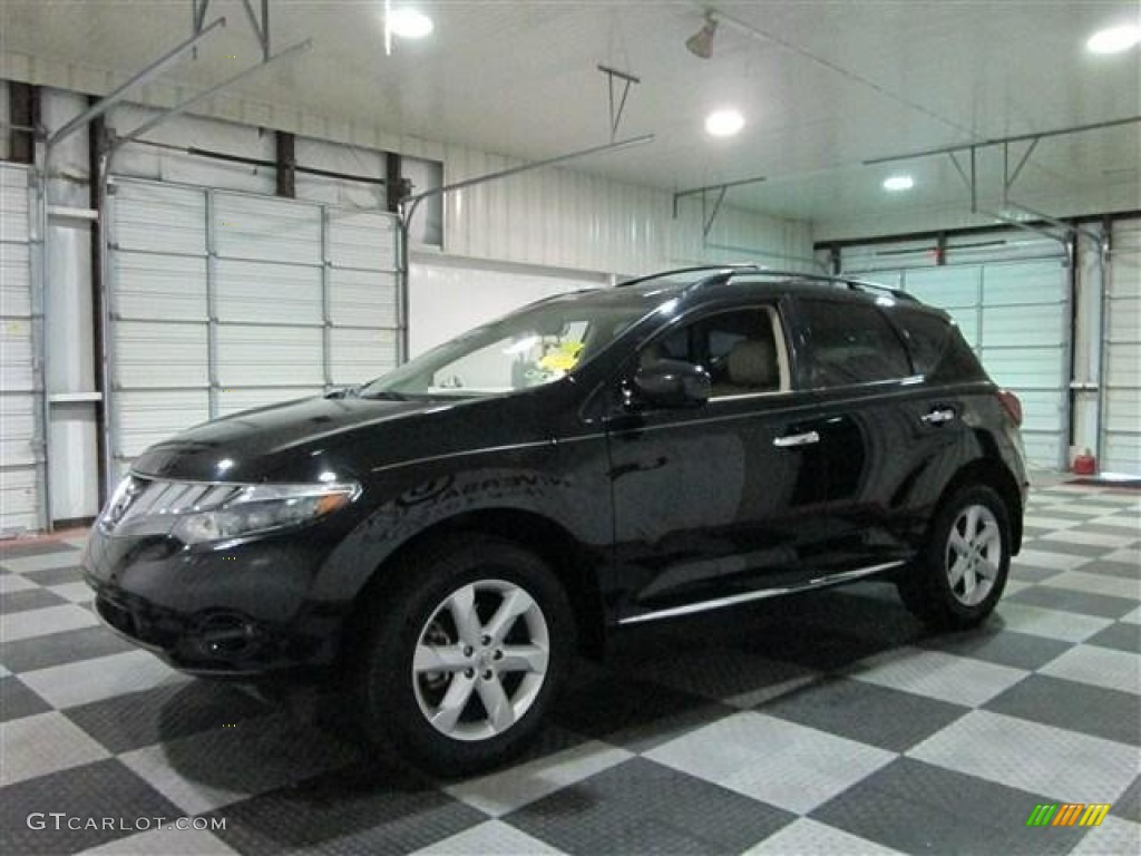 2009 Murano SL - Super Black / Beige photo #4