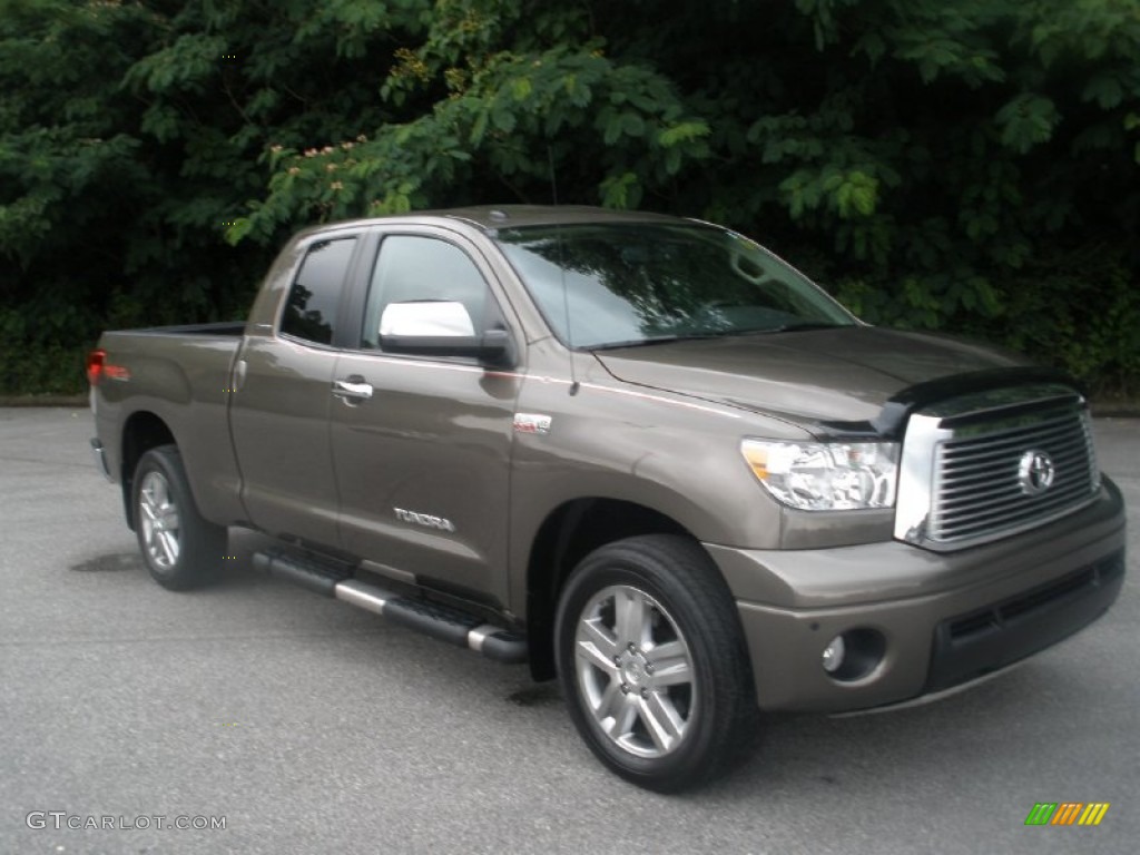 2010 Tundra Limited Double Cab 4x4 - Pyrite Brown Mica / Sand Beige photo #1