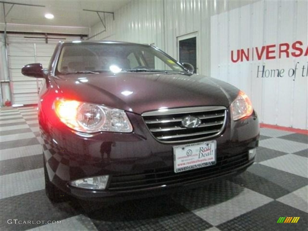 2007 Elantra GLS Sedan - Purple Rain / Beige photo #2