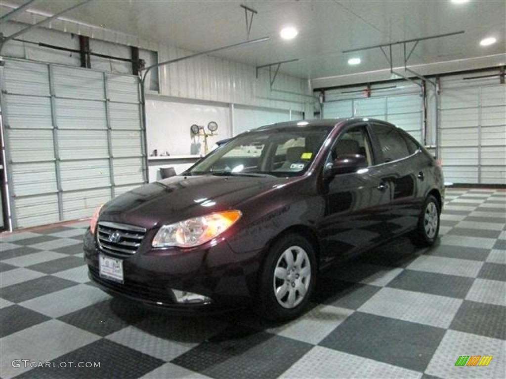 2007 Elantra GLS Sedan - Purple Rain / Beige photo #3