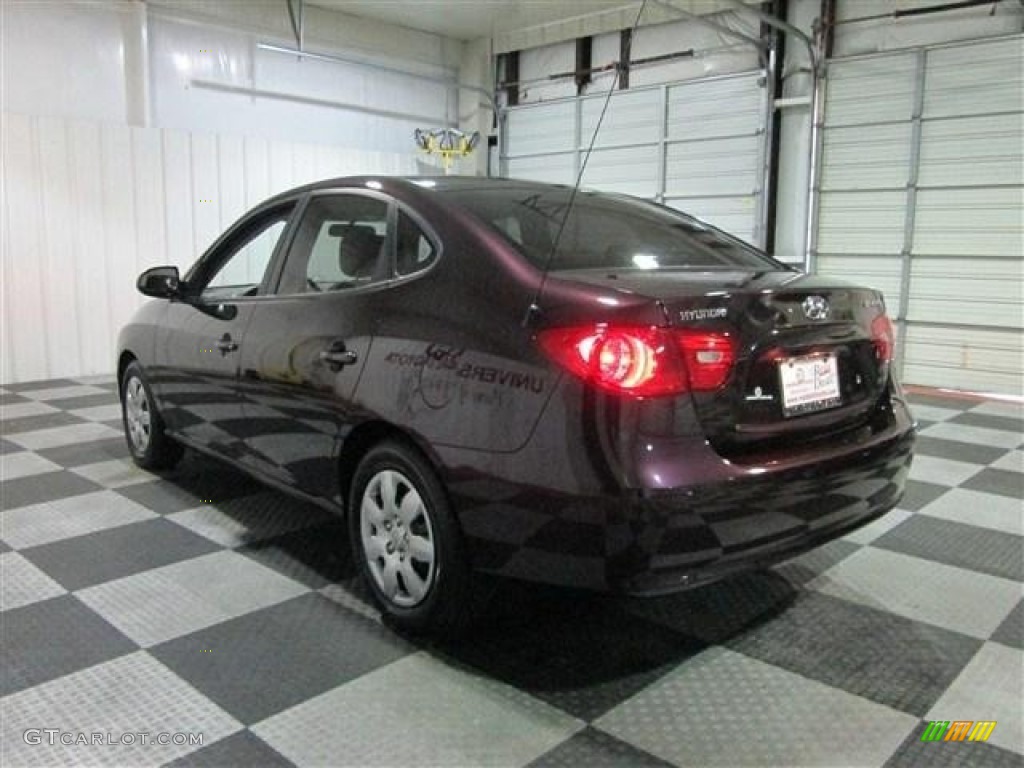 2007 Elantra GLS Sedan - Purple Rain / Beige photo #5