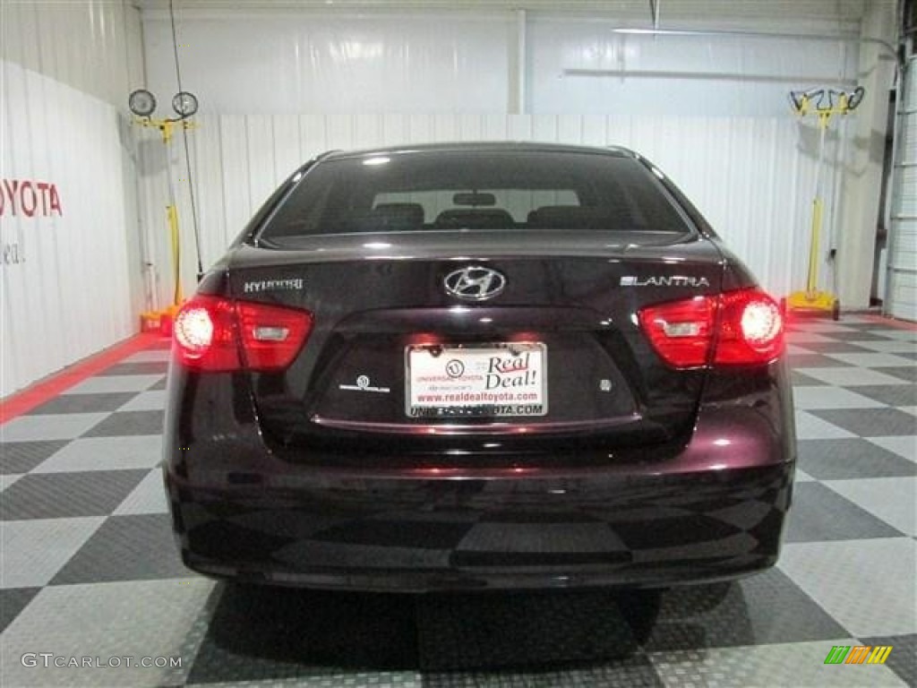 2007 Elantra GLS Sedan - Purple Rain / Beige photo #6