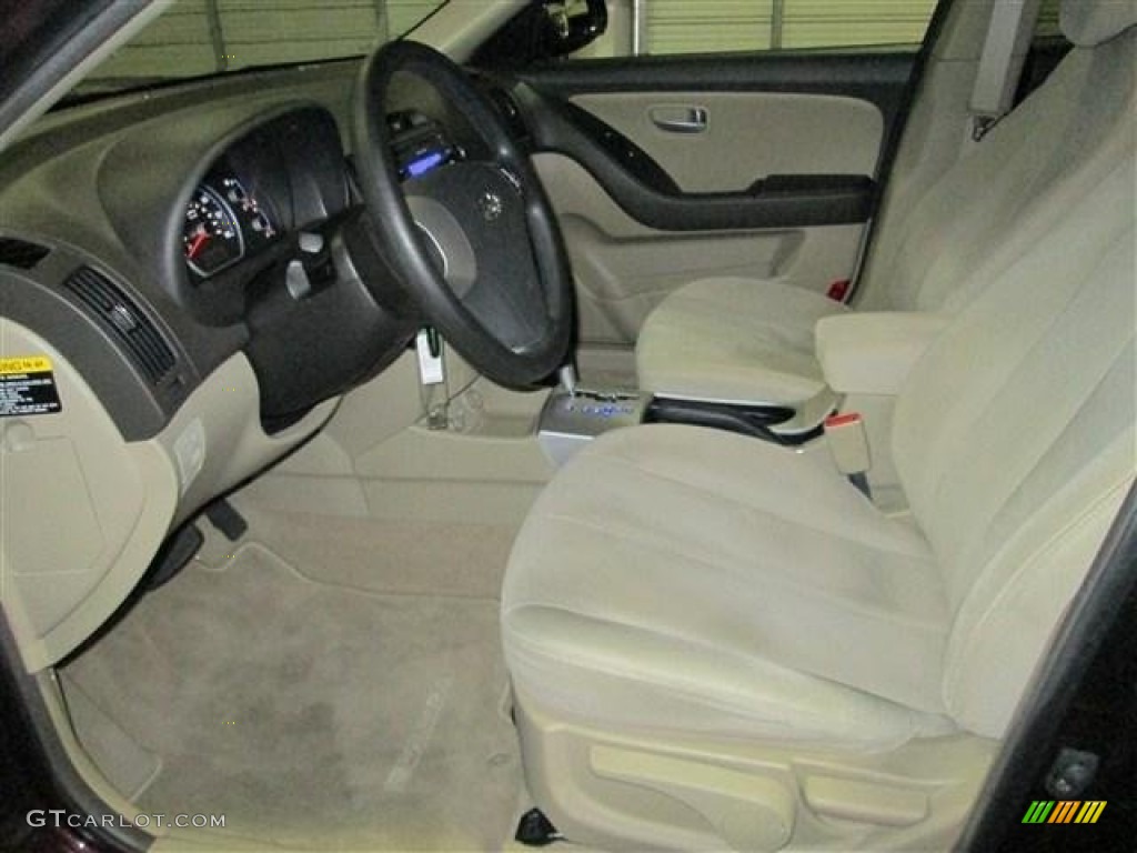 2007 Elantra GLS Sedan - Purple Rain / Beige photo #10