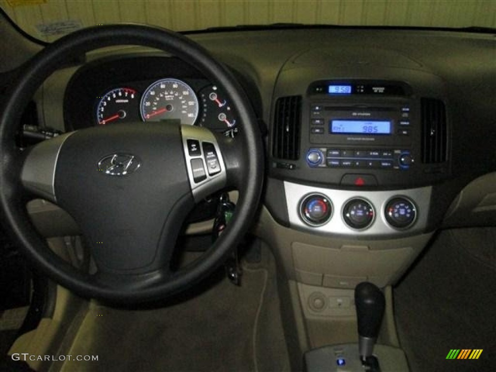 2007 Elantra GLS Sedan - Purple Rain / Beige photo #13