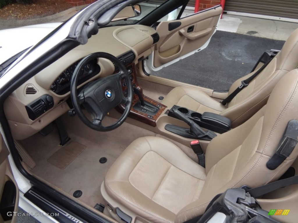 Beige Interior 1999 BMW Z3 2.8 Roadster Photo #82000394