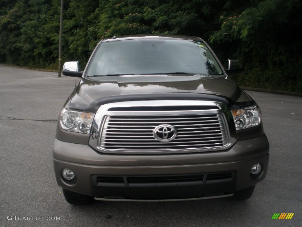 2010 Tundra Limited Double Cab 4x4 - Pyrite Brown Mica / Sand Beige photo #14