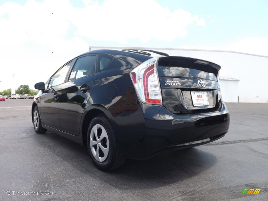 2013 Prius Three Hybrid - Black / Bisque photo #6