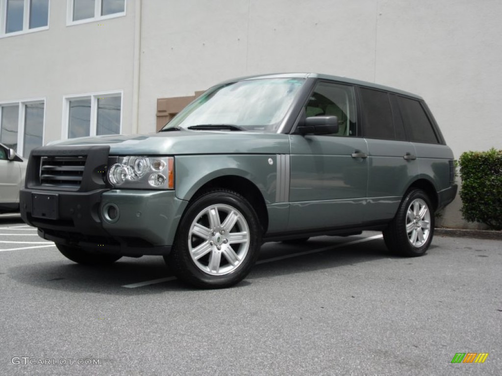 2007 Range Rover HSE - Giverny Green Mica / Ivory/Black photo #14