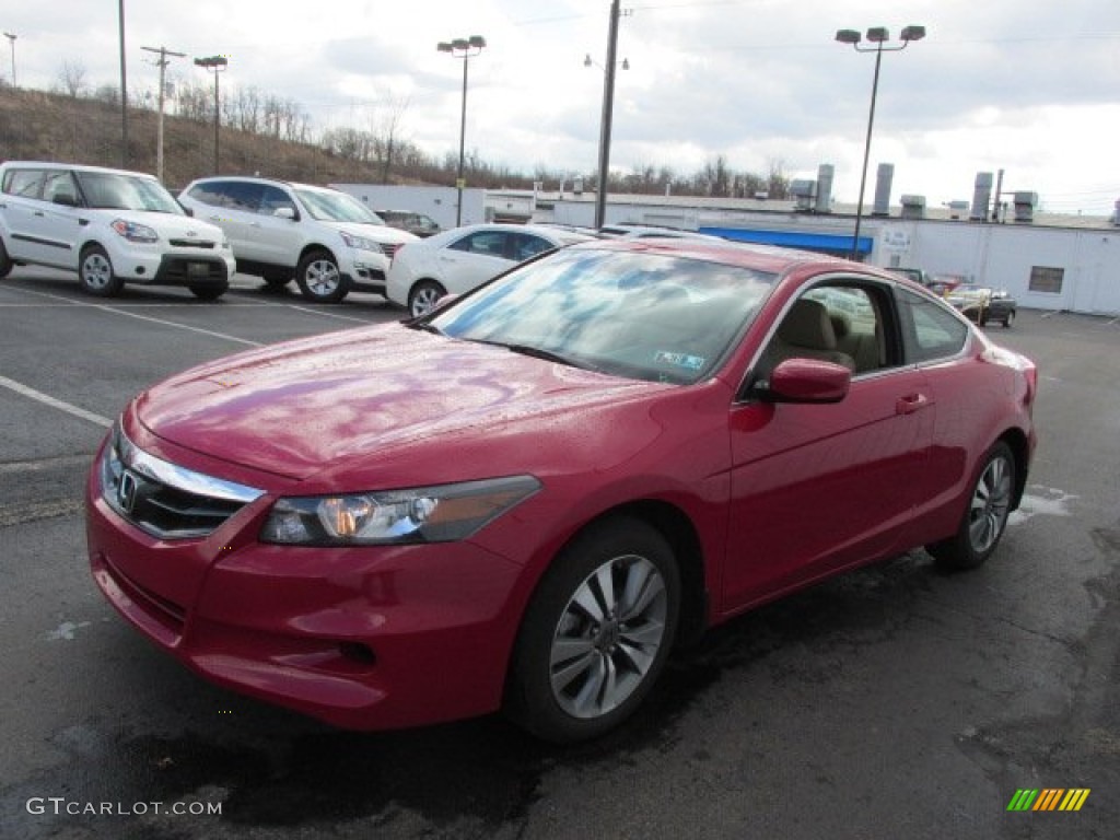 2012 Accord EX-L Coupe - San Marino Red / Ivory photo #5