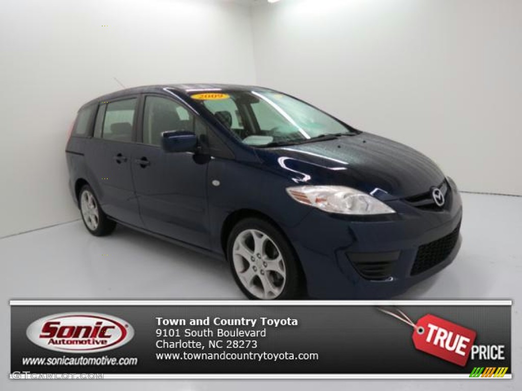 2009 MAZDA5 Sport - Stormy Blue Mica / Black photo #1