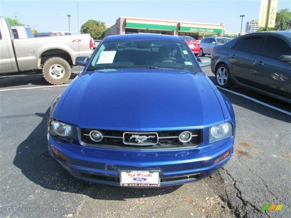2007 Mustang V6 Premium Coupe - Vista Blue Metallic / Light Graphite photo #3