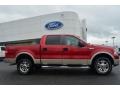 2007 Redfire Metallic Ford F150 Lariat SuperCrew 4x4  photo #2