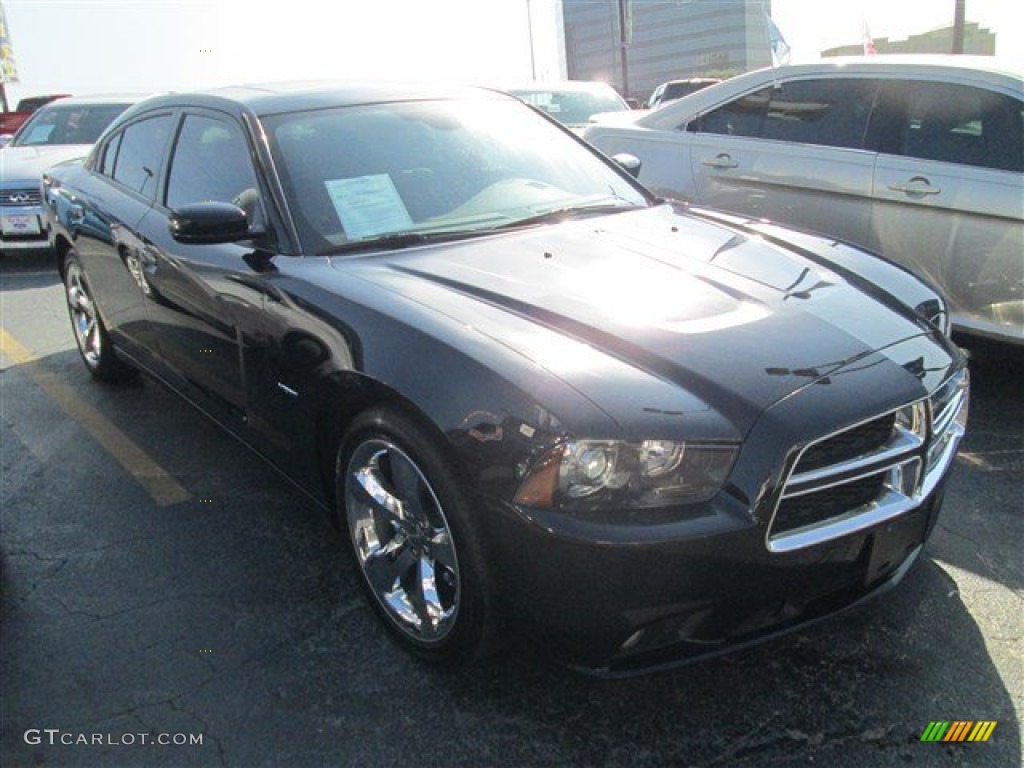 2012 Charger R/T Max - Pitch Black / Black photo #1