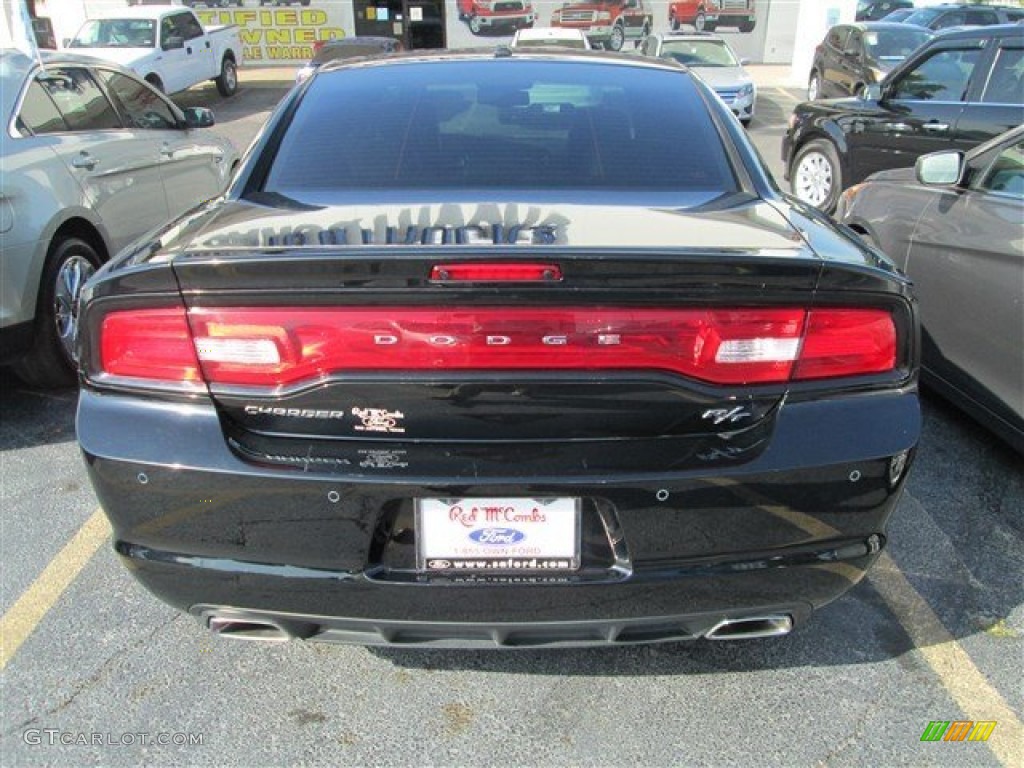 2012 Charger R/T Max - Pitch Black / Black photo #6