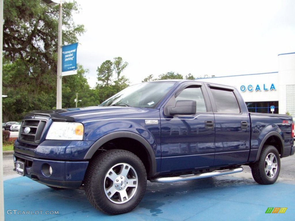2007 F150 FX4 SuperCrew 4x4 - Dark Blue Pearl Metallic / Black photo #1