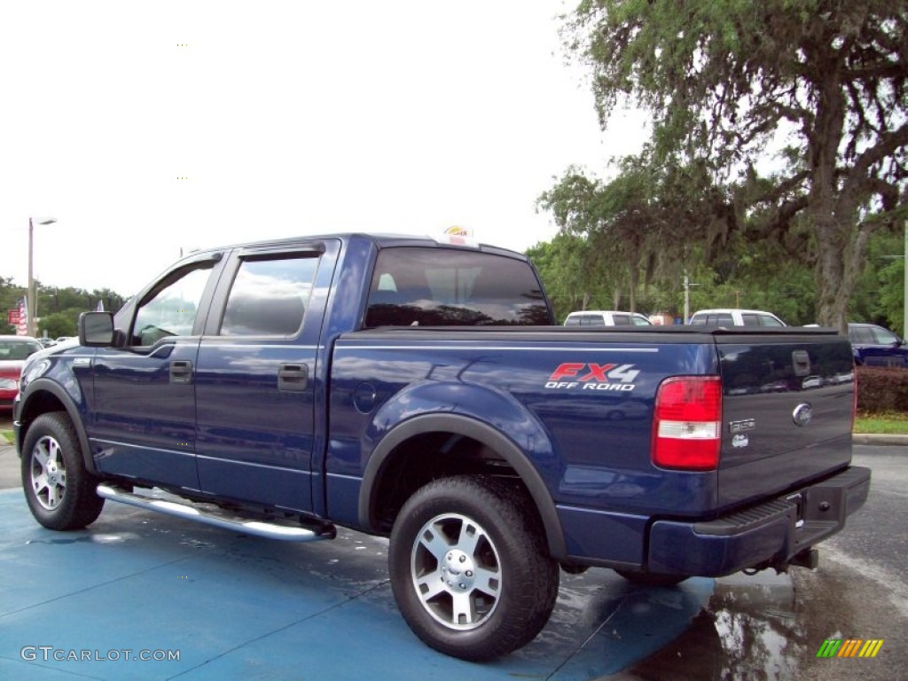 2007 F150 FX4 SuperCrew 4x4 - Dark Blue Pearl Metallic / Black photo #3