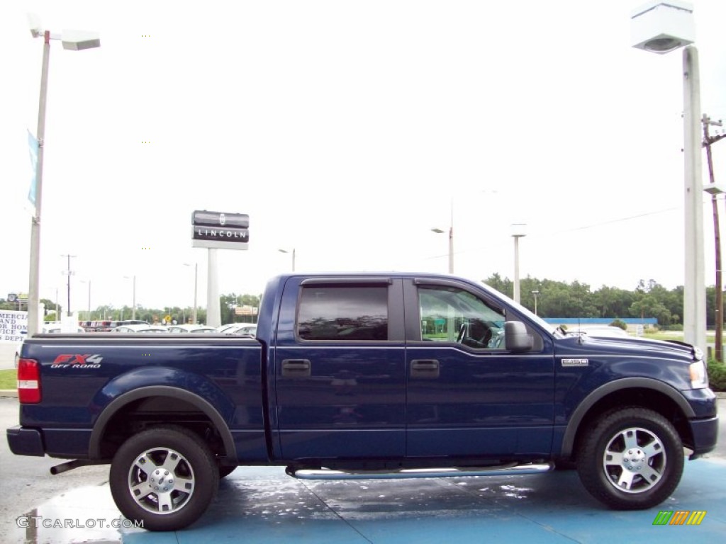 2007 F150 FX4 SuperCrew 4x4 - Dark Blue Pearl Metallic / Black photo #7