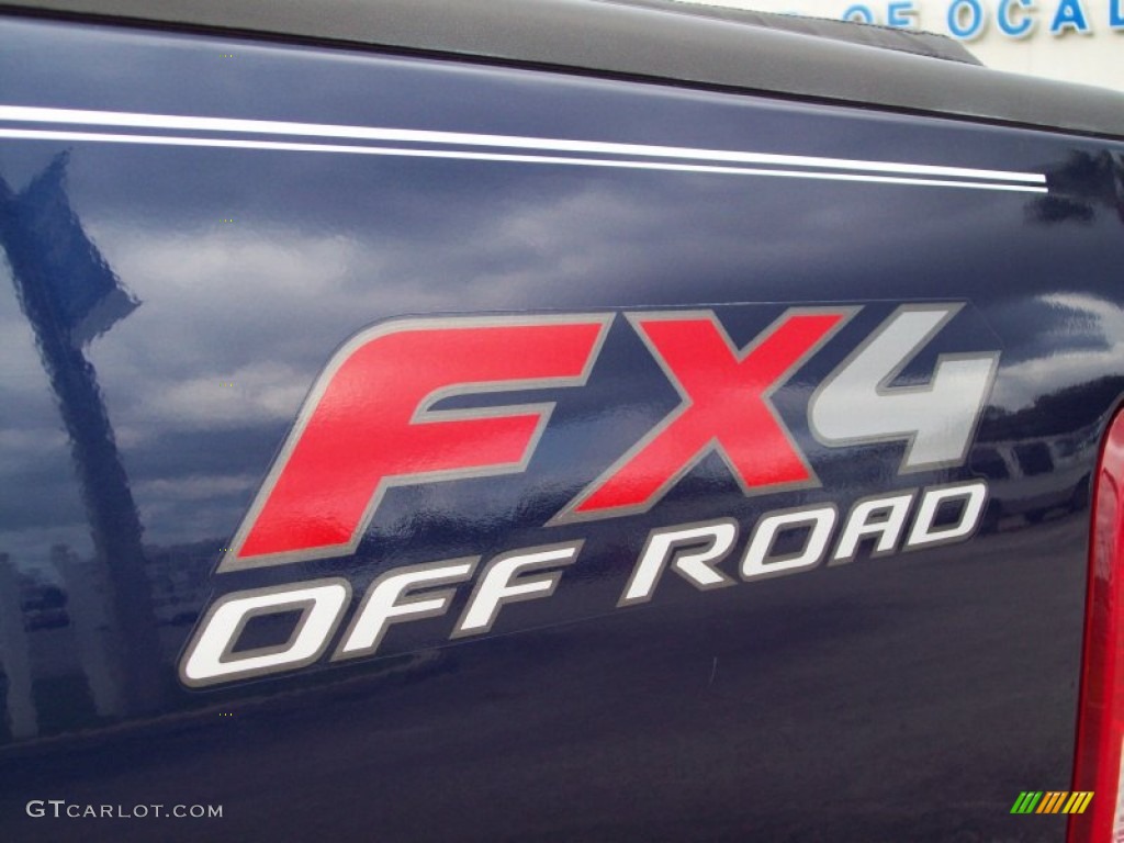 2007 F150 FX4 SuperCrew 4x4 - Dark Blue Pearl Metallic / Black photo #11
