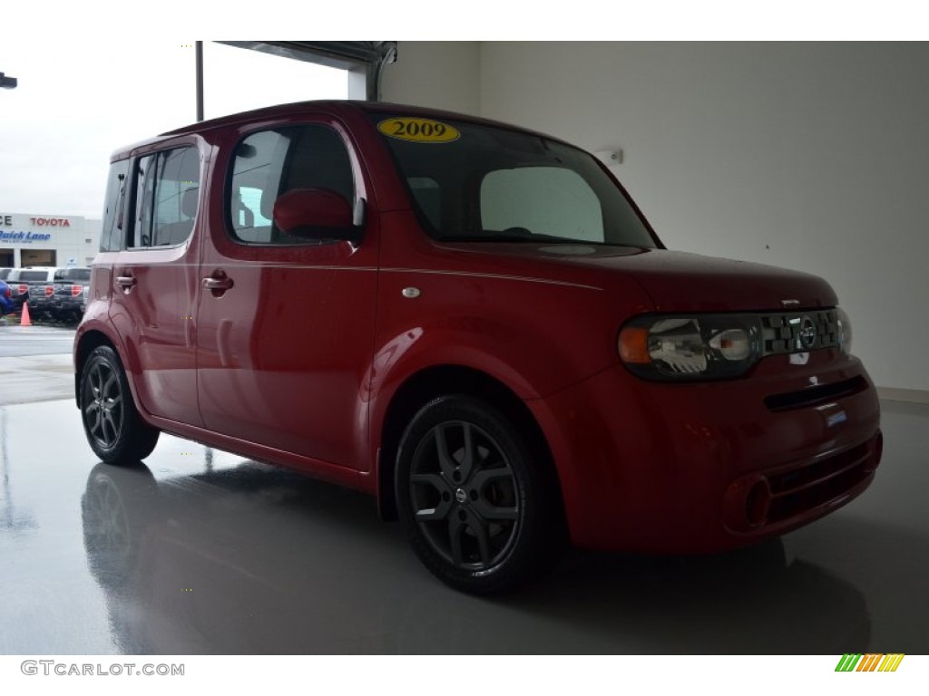 Scarlet Red Nissan Cube