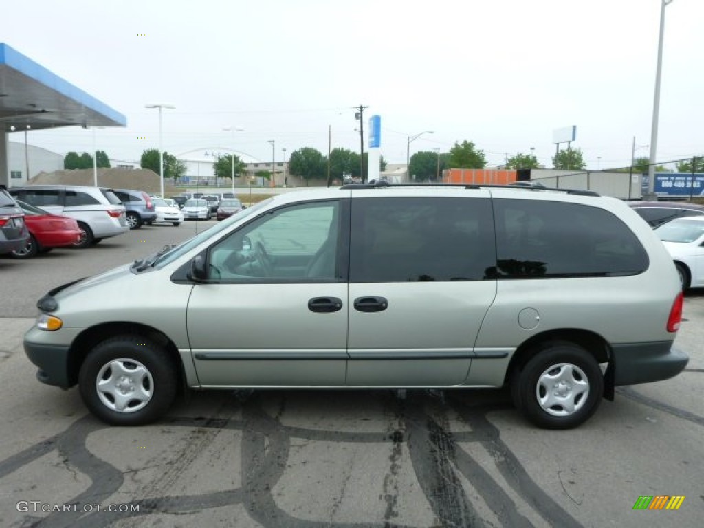 1999 Grand Caravan  - Light Cypress Green Pearl / Mist Gray photo #6