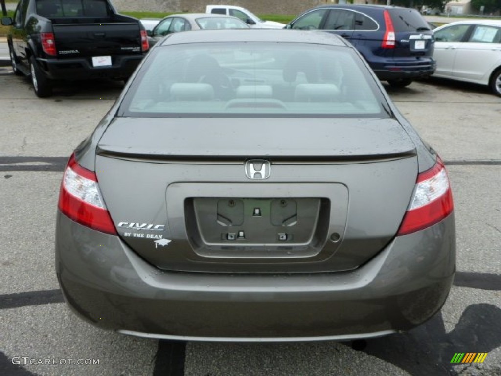 2006 Civic LX Coupe - Sparkle Gray Pearl / Gray photo #4