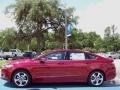 2013 Ruby Red Metallic Ford Fusion SE 1.6 EcoBoost  photo #2