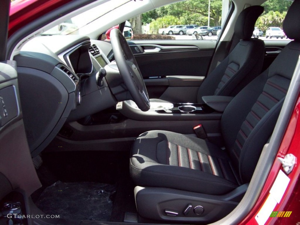 2013 Fusion SE 1.6 EcoBoost - Ruby Red Metallic / Charcoal Black photo #6