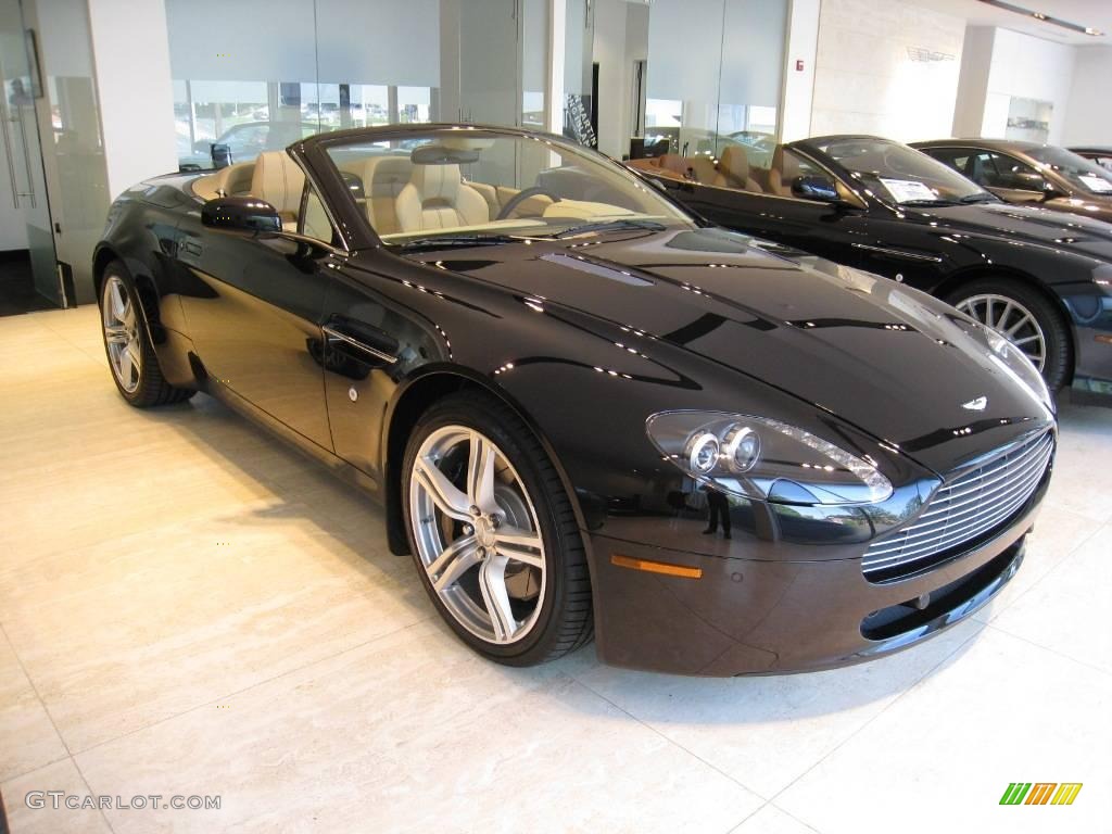 2009 V8 Vantage Roadster - Onyx Black / Sandstorm photo #1