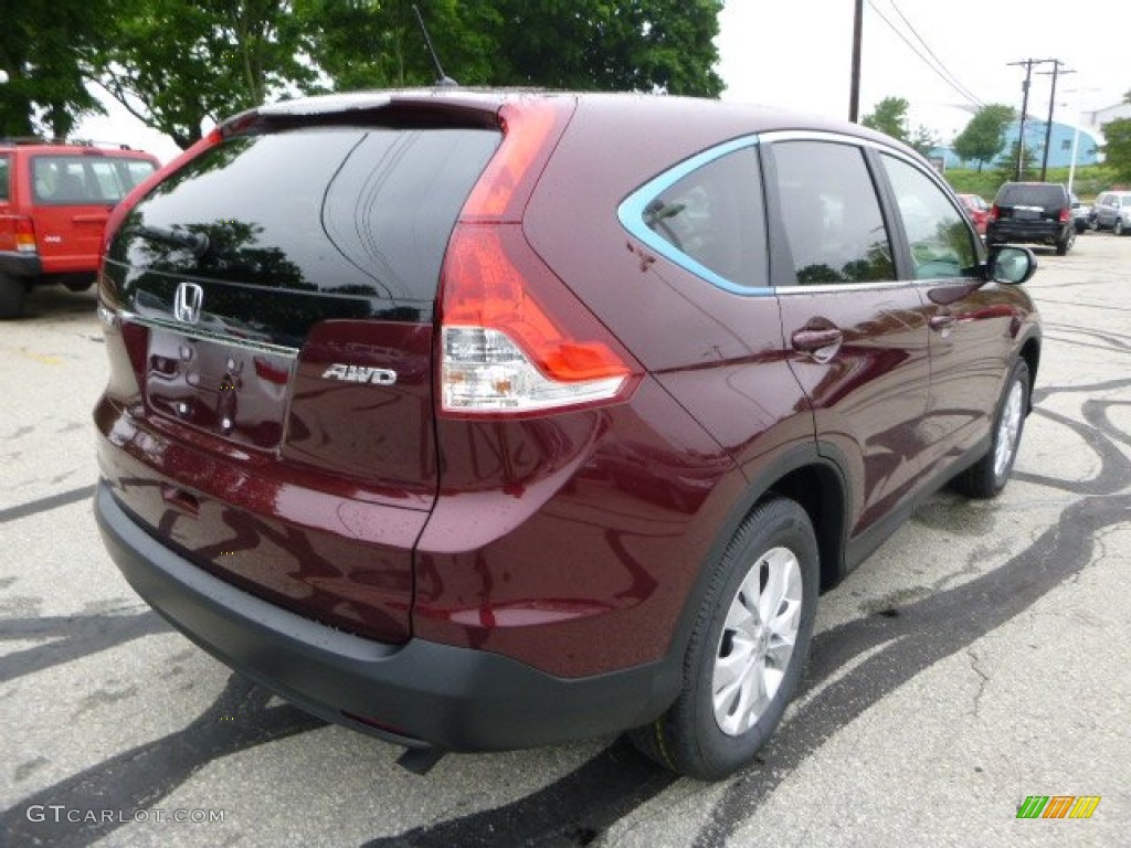 2013 CR-V EX AWD - Basque Red Pearl II / Gray photo #3