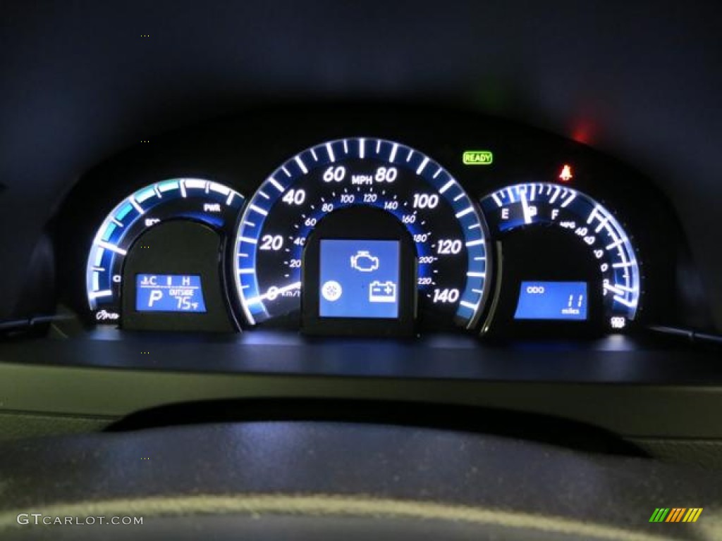 2013 Camry Hybrid LE - Magnetic Gray Metallic / Light Gray photo #13