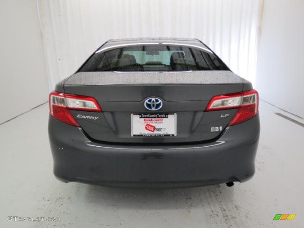 2013 Camry Hybrid LE - Magnetic Gray Metallic / Light Gray photo #22