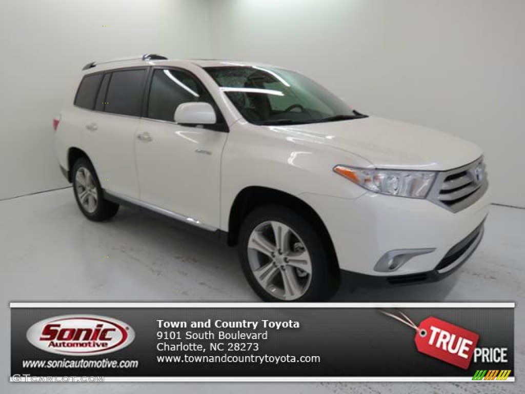 2013 Highlander Limited 4WD - Blizzard White Pearl / Ash photo #1