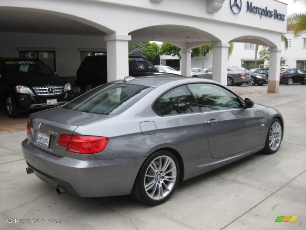 2011 3 Series 335i Coupe - Space Gray Metallic / Black photo #2