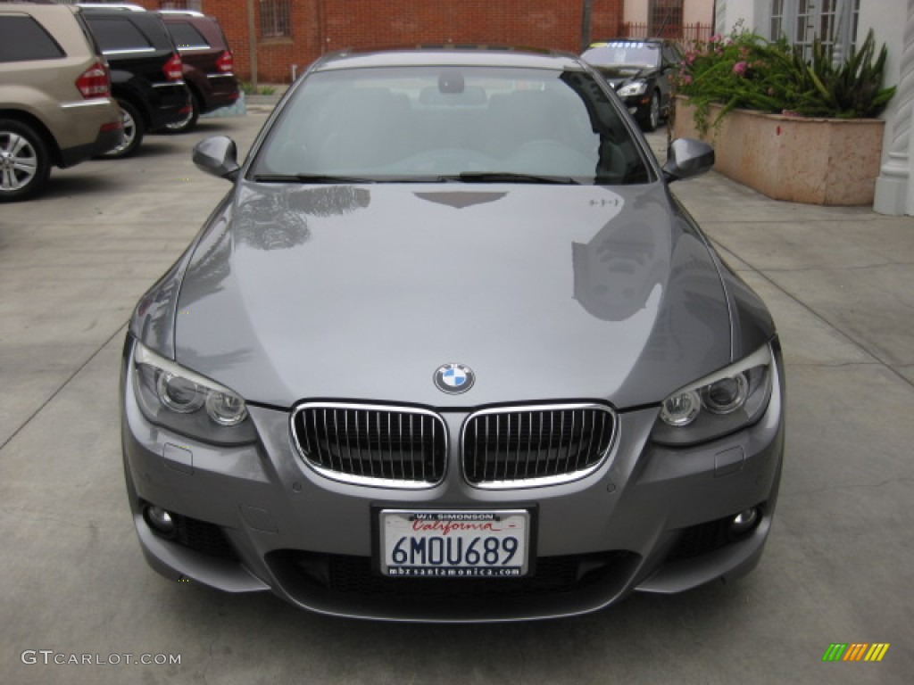 2011 3 Series 335i Coupe - Space Gray Metallic / Black photo #6